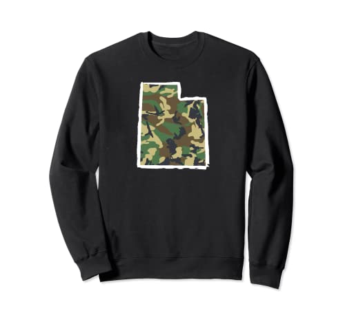 Utah Camo Mapa Camisa, Equipo de Caza, Camo Home Apparel Sudadera