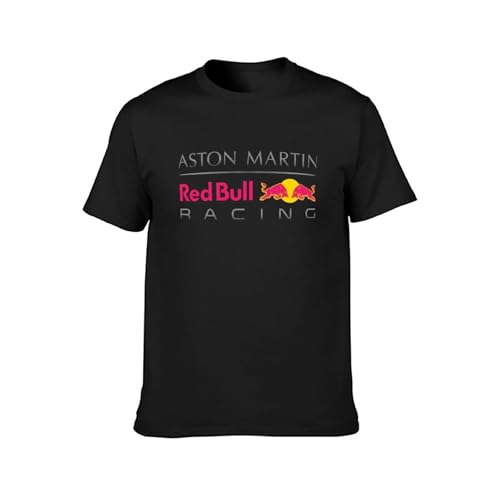 Redbull Racing Mens T-Shirt Casual Cotton Unisex Black Tees Tops S