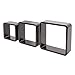Produktbild Duraline Shelving Triple Cube Abgerundeter 28 x 28 x 28 cm, Holz, Schwarz, 28 x 28 x 10 cm