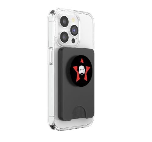 Lula Brésil Rétro Art Étoile Rouge PopSockets PopWallet pour MagSafe – vue 4