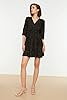 Trendyol Women Mini Skater Regular fit Knitted Dress Schwarz #2