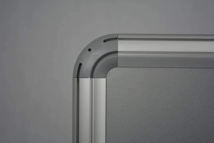 Whiteboards Grau - magnetisch- modern (90x120 cm)