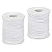 MECCANIXITY Braided Candle Wick Cotton 35 PLY 200 Ft Long 2mm Flat Wide for DIY, Pack of 2