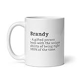 Sarcastic Brandy Mug-Brandy Definition Mug-Funny Brandy Mug-Personalised Brandy Mug-Custom Brandy Mug-Funny Mugs