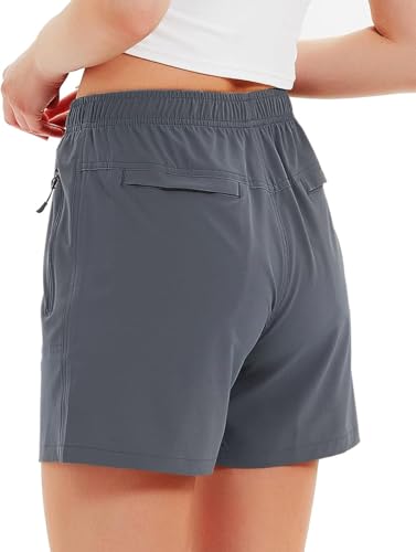 Women's 5" 7" Hiking Cargo Shorts Quick Dry Lightweight Athletic Outdoor Shorts for Workout with Zipper Pockets3