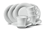 Spülmaschinengeeignet KPM Berlin Breakfast-Set, Porzellan, Weiß, 33,5 x 33,5 x 14 cm, 12-teilig