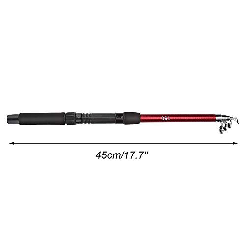 Telescopic Fishing Rod, Outdoor Portable Lightweight Casting Telescopic Fishing Rod Reel Tackle Accessory for Adults Kids Outdoor Sport Travel (1.8M) - Image 3