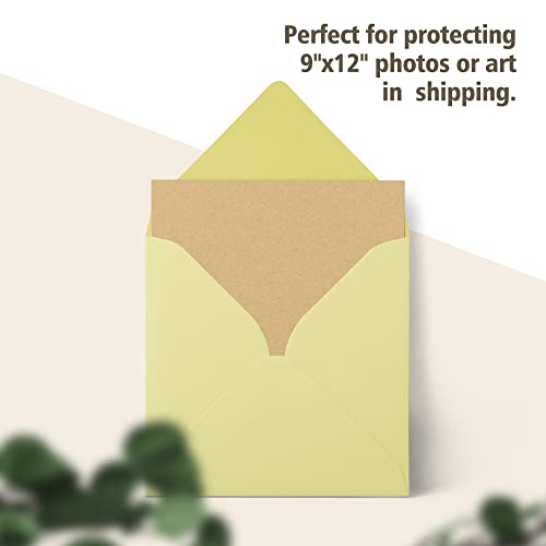 Image of Golden State Art 50 Pack 9x12 Corrugated Cardboard Sheets 1 /8 inch Flat Inserts