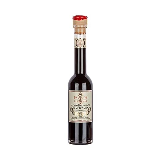 Leonardi Balsamico vinäger – med naturliga ingredienser – typisk italiensk balsamico – 250 ml – 7 guldmedaljer – Modena Region Emilia-Romagna – mogna i träfat – 15 år – gourmetvinäger