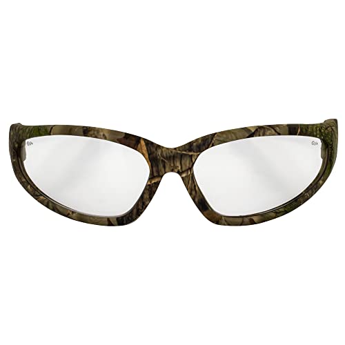 Global Vision Forest-1 Camo Motorcycle & Hunting Safety Glasses ANSI Z87.1 Scratch-Resistant 2 Pair Clear & Smoke Lenses2