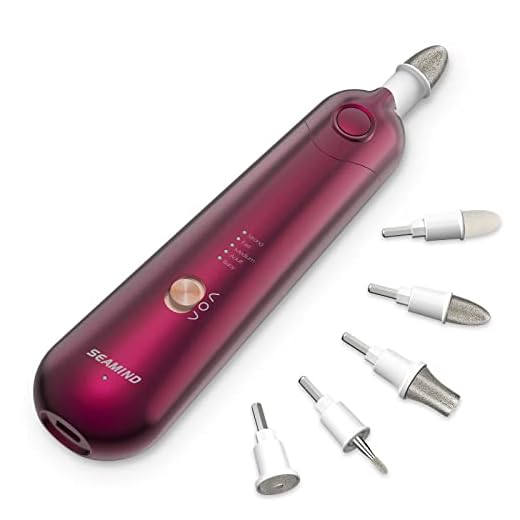Professional Manicure Pedicure Set, Cordless Electric Nail File Kit, Rechargeable Nail Grinder for Thick Nails, 5 Speeds Hand Foot Nail Care Trimmer Buffer Tools