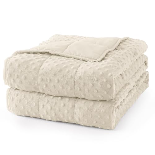 Image of Mr. Sandman Cooling Weighted Blanket for Adults, Queen Size 12 lbs, 48″x72″