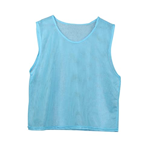 UKCOCO 6 Piezas Chaleco de Entrenamiento de fútbol Camisetas Jugador Juventud jr numerado Kinder Delice Camiseta Gimnasio Camiseta sin Mangas de Malla para Chaleco para
