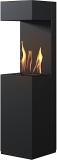 KRATKI Calentador de patio SIERRA Brasero de gas propano de 9 kW, color negro