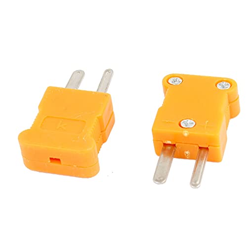 New Lon0167 2 Pcs Replacement RTD Circuits Male Thermocouple Plugs Orange(2 Stk. Ersatz-RTD-Stromkreise Männliche Thermoelementstecker Orange