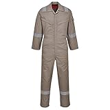 Portwest af73khr38 Ara Flame silber Overall, Regular, Größe: 38, Khaki