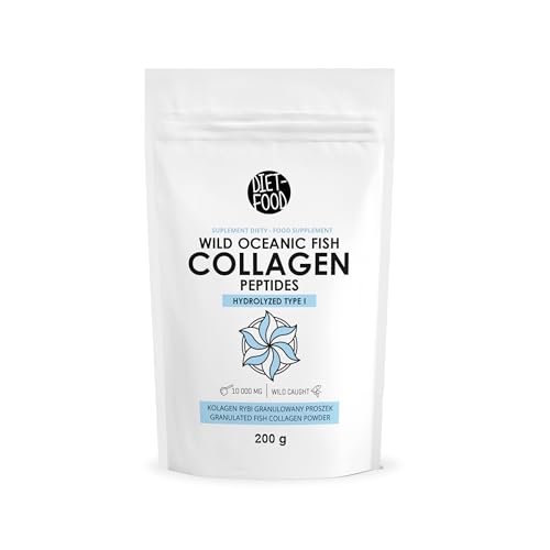 Diet-Food Colágeno Premium en polvo (20 porciones) Colágeno de pescado Hidrolizado Colágeno 200 gramos Suplemento de colágeno
