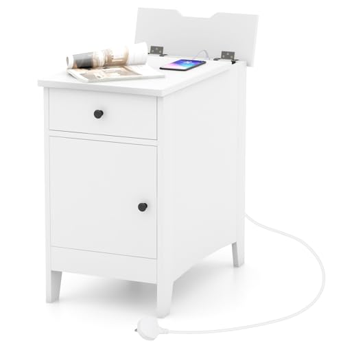 electronics best side table with charging station