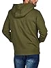 Riverso Noah Men's Hooded Jacket, Sweat Jacket, Sweatshirt, Hoodie, with Zip, Basic, Plain, Cotton, Grey, Brown, Green, Red, Blue, Black, S, M, L, XL, 2XL, 3XL, 4XL, 5XL - Green - XXX-Large #1