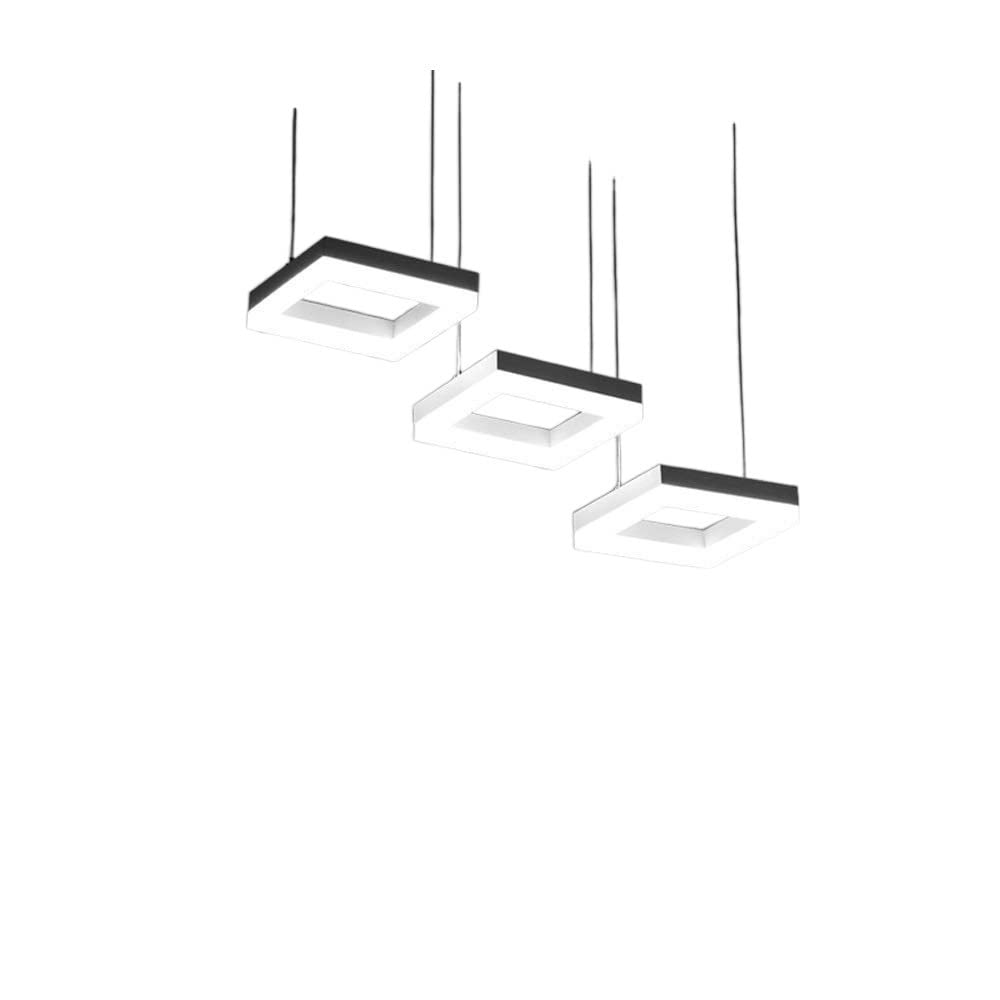 Lustre LED moderne au design géométrique minimaliste pour salon