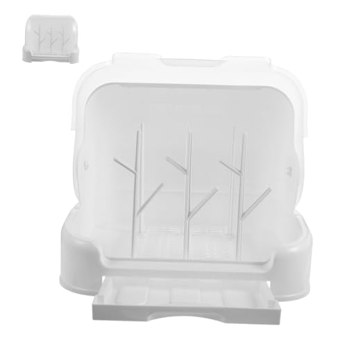 Support de séchage pour bouteilles de bébés SUPVOX avec égouttoir rapide et couvercle