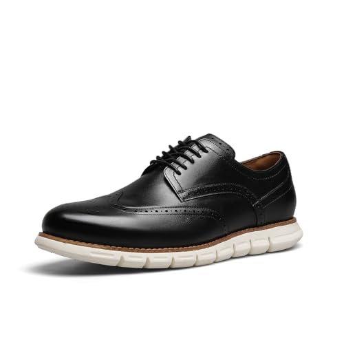DESAI Mens Casual Leather Shoes Crafted with Genuine Leather for Work and Leisure Versatility