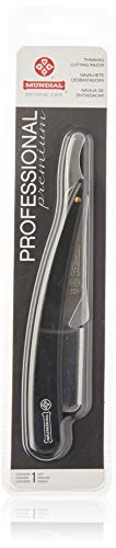 Navalhete Desbastador Prof Inox, Mundial S/A, Preto/ Prateado