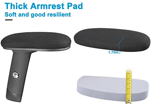 Boliss Ergonomic Office Computer Drafting Desk Chair Height Adjusting Arm Waist Support Function And With Adjustable Foot Ring-Black #TOP2