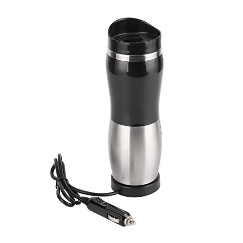 aqxreight Portable 304 Stainless Steel Electric Heating Cup 400ML Auto Car Mug Bottle Heating Boiling Water 100 ? Drive (DC12V), aqxreighteb7rv3kyzp-11