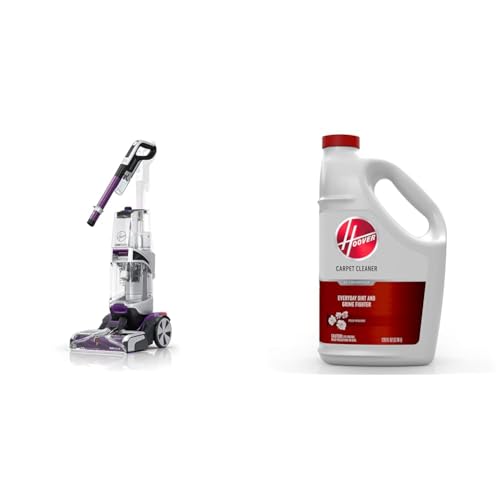 Image of Hoover SmartWash Pet Automatic Carpet Cleaner with Spot Chaser Stain Remover Wand, FH53000PC + Hoover Everyday Solution, Deep Cleaning Carpet Shampoo, 128 oz Formula, AH30932