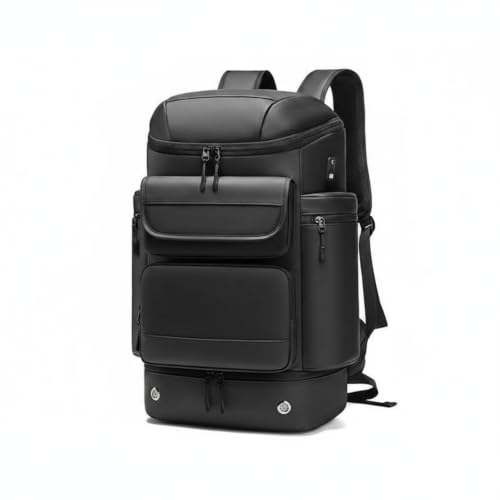 Sac à dos grande capacité noir version tendance pour hommes aux finitions soignées