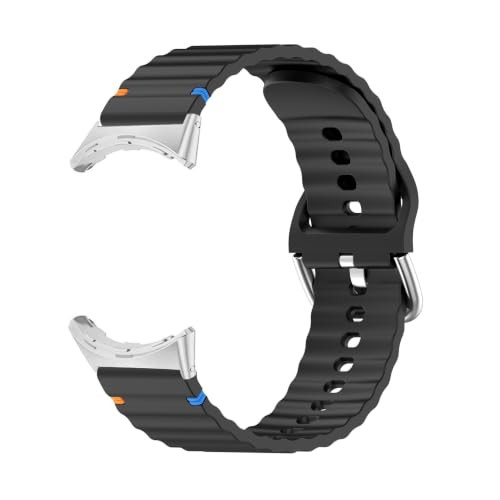 Correa de silicona suave con línea ondulada para reloj Google Pixel Watch 4 2
