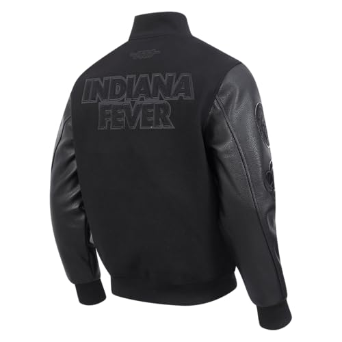 Image of Pro Standard Mens WNBA Classic Triple Black Varsity Jacket