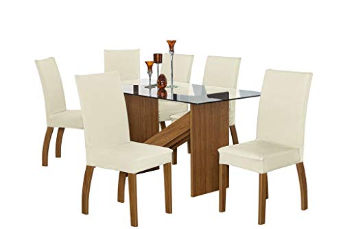 Capa de cadeira malha Gel - Kit 6 unidades Palha