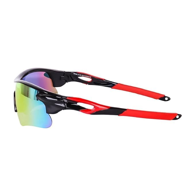 Image of Black Jones Sports Sunglasses for men and women Cycling Mountain Travelling Cricket Trekking Baseball Fishing Cycling Running Golf Motorcycle Tac Glasses UV400