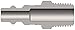Dixon 1/4" INDL Nipple, 1/4" BSPT, Steel (D2BM2)