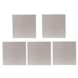 Placas de cubierta de mica aptas para horno microondas con dimensión estándar de la industria de 120 mm x 120 mm (5 piezas)