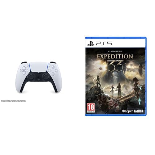 Sony PlayStation5 - DualSense Wireless Controller White + Clair Obscur: Expedition 33 PS5