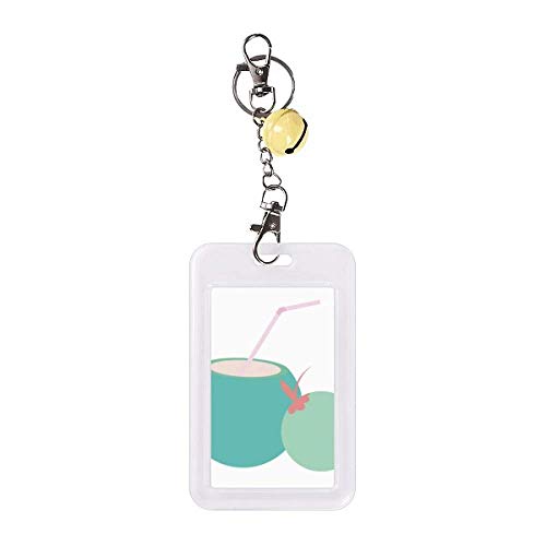 Insignia protectora de tarjeta de crédito con ilustración de Thailand Coconut amarilla