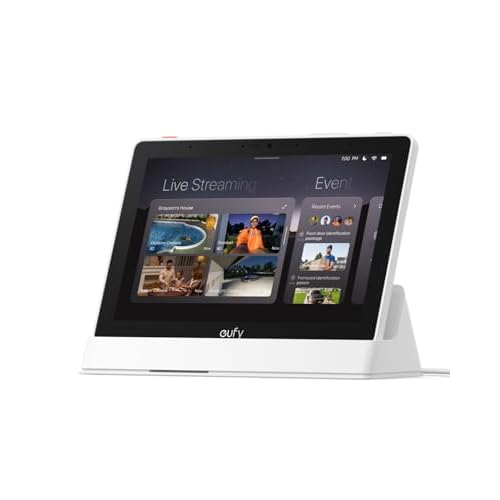eufy Security eufy Smart Display E10, Smart Home Hub, 8" Control Panel, Compatible Devices, Four Views on One Screen, Instant Door Alerts, Daily Event
