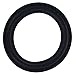 Jutagoss 6.5Inch Perforated Speaker Rubber Edge Surround Rings Replacement Parts for Speaker Repair or DIY Black 2PCS