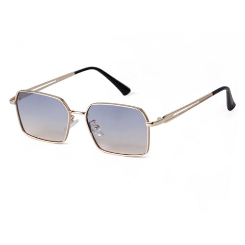 Lunettes de soleil carrées rétro en métal pour vos terrasses d'été