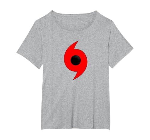 Hurricane Weather Symbol T-Shirt T-Shirt, Women's Plus, Heather Grey, 1X