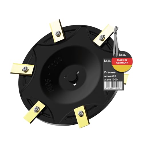 BEOS Premium Mähroboter Tuning - Für Dreame Mova LiDAX & ViAX - Messerteller für 6X Klingen - glasfaserverstärkte Messerscheibe - Ø 170 mm - Made in Germany