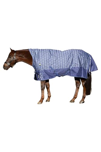 Equinavia Arktis Extended Neck Heavy Weight Turnout Blanket 300g - Skipper Blue - 81 in