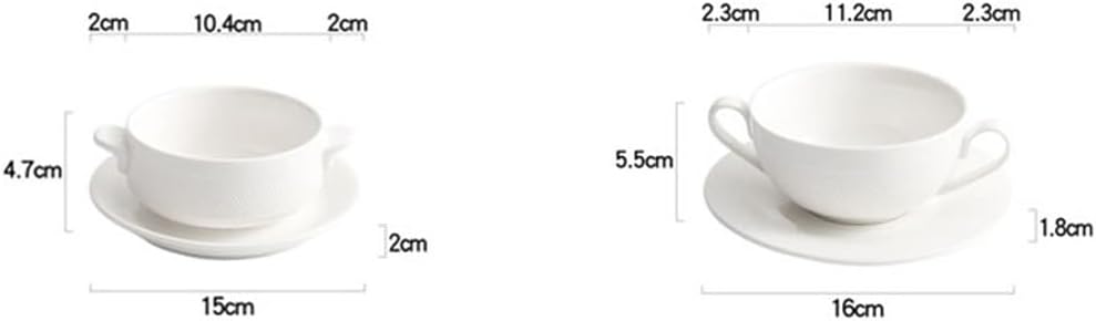 White Person Food Ceramic Hotel Tableware Steamed Egg Bowl Stew Cup Dessert Small Soup Pot(16cm*5.5cm*1.8cm)