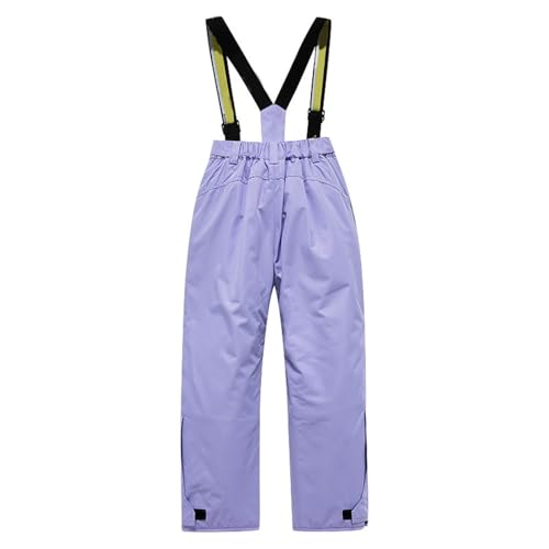 Snow Suit for Kids Boys Girls Ski Bibs Waterproof Insulated Cozy Snowpants Purple 7-8 Years - image 3