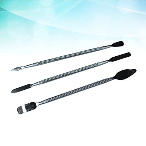 Mikikit E Tool Laptop Tools 2Pcs Metal Spudger, Double- Pocket Pry Bar Metal Spudger Small Pry Tool Edged Cell Phone E Tool Laptop Tools #TOP7