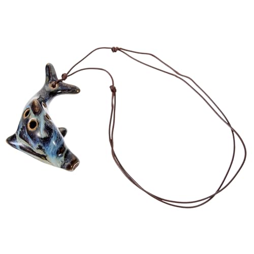 BESTonZON Keramik-okarina Klein Okarina Chinesischer Stil Für Anfänger Junge Mädchen Tragbar