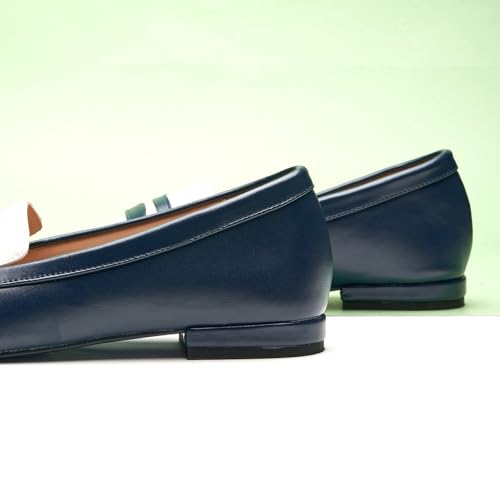 Image of C.Paravano Loafer Women Penny Loafers Flat Shoes for Women Slip On Shoes Crocodile-Embossed